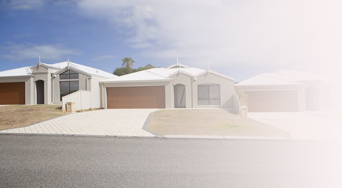 Photograph of new houses